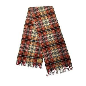Kinloch Wool Scottish Made Plaid Fringed Unisex Neck Scarf OS